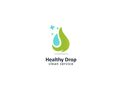 clean drop logo