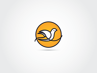 Peace Bird Logo bird brand design earth fly globe international logo peace
