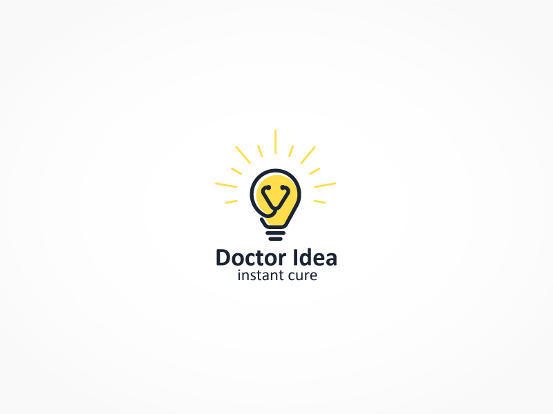 Doctor Idea stethoscope medical logo laboratory idea logo healthcare logo health logo doctor clinic children care