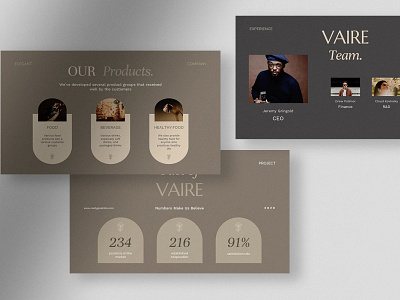 Vaire - Elegant Company Profile PPT #4 app branding design graphic design illustration logo typography ui ux vector