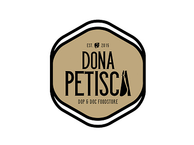 Dona Petisca Logo brand branding food logo petisco restaurant