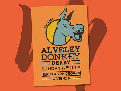Donkeeeeey! branding donkey flyer icon illustration leaflet leaflets logo