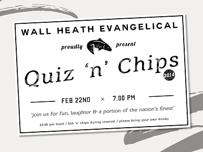 Quiz n' Chips brand chips fish food illustration quiz typography