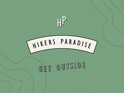 Hikers Paradise branding branding design hike hiking hiking logo illustration outdoors outdoors logo seal