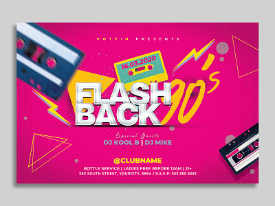 Retro 90s Flyer Template