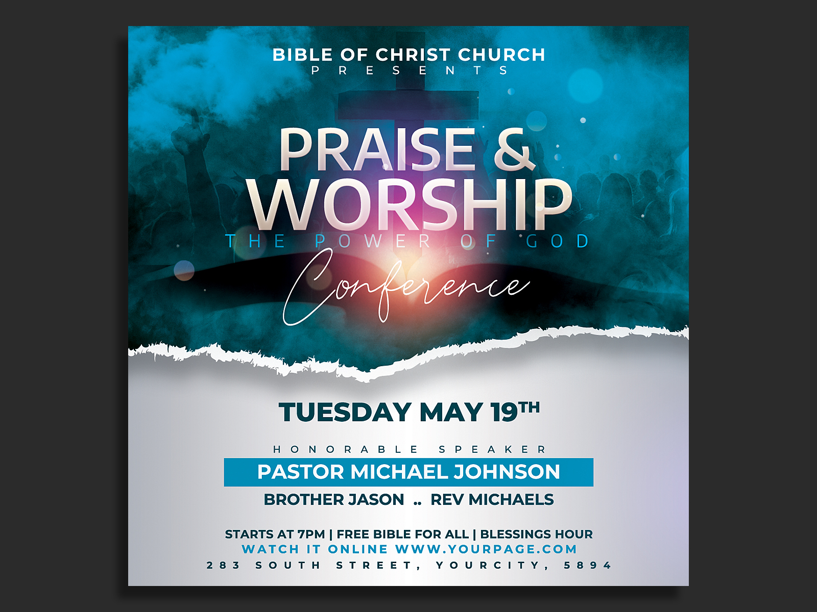 Church Flyer Template by Hotpin on Dribbble
