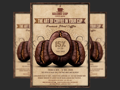 Coffee Shop Promotion Flyer Template