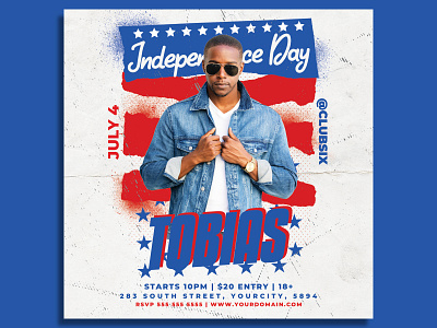 Independence Day Dj Flyer Template