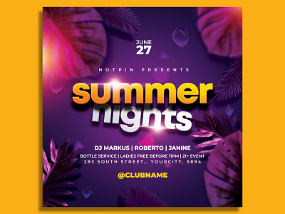 Summer Party Flyer Template