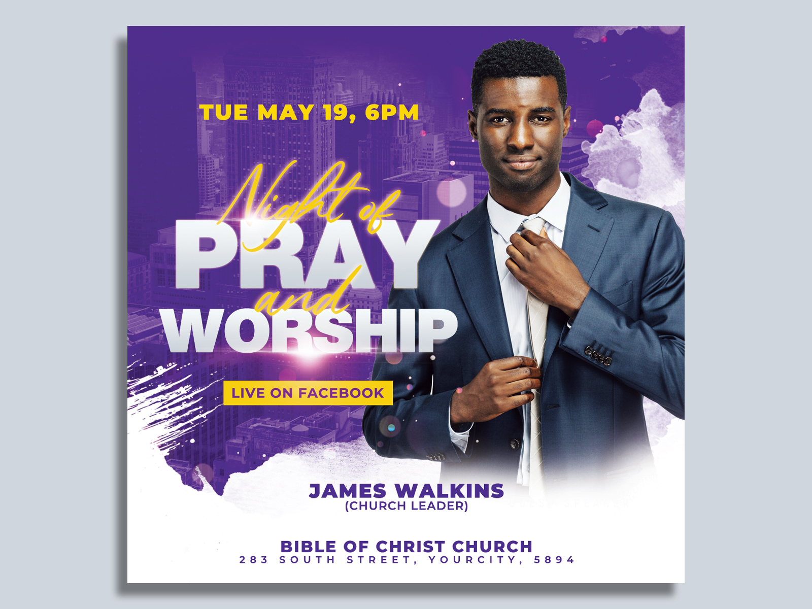 Church Flyer Template by Hotpin on Dribbble