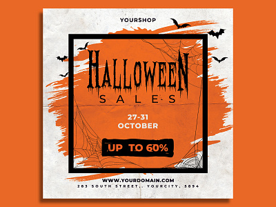 Halloween Sale Flyer Template
