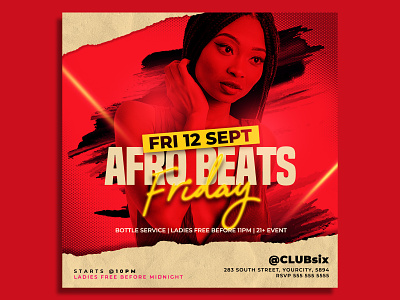 Night Club Flyer Template afro beats afrobeats after work party anniversary birthday bash birthday flyer birthday party flyer celebration classy flyer fashion flyer psd girls night out glamour invitation ladies flyer ladies night nightclub party flyer print template