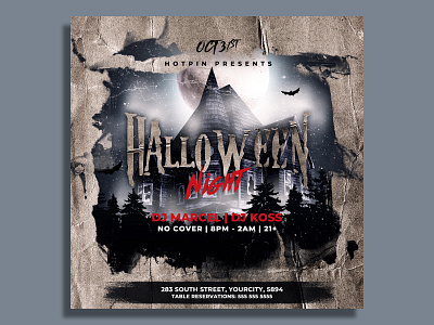 Halloween Flyer Template club flyer dj event flyer flyer template halloween halloween celebration halloween flyer halloween invitation halloween party halloween poster happy halloween haunted haunted house horror instagram invitation party party flyer post