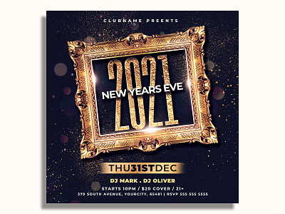 New Year Flyer Template