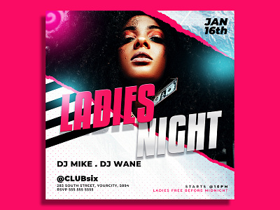 Ladies Night Flyer Template