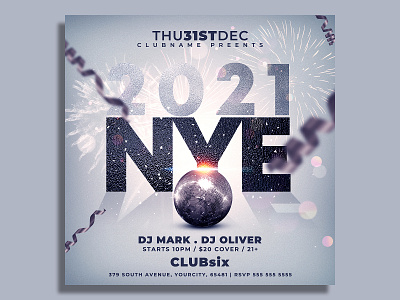 New Year Flyer Template