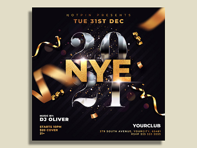 New Year Flyer Template