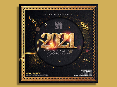 New Year Flyer Template