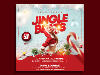 Christmas Flyer Template christmas christmas flyer christmas invitation christmas night christmas party christmas template classy club flyer elegant flyer design flyer template holiday instagram invitation new year new years eve nye party flyer