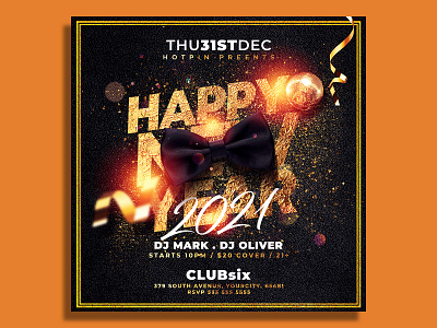 New Year Flyer Template