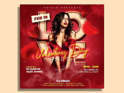 Valentines Day Flyer Template