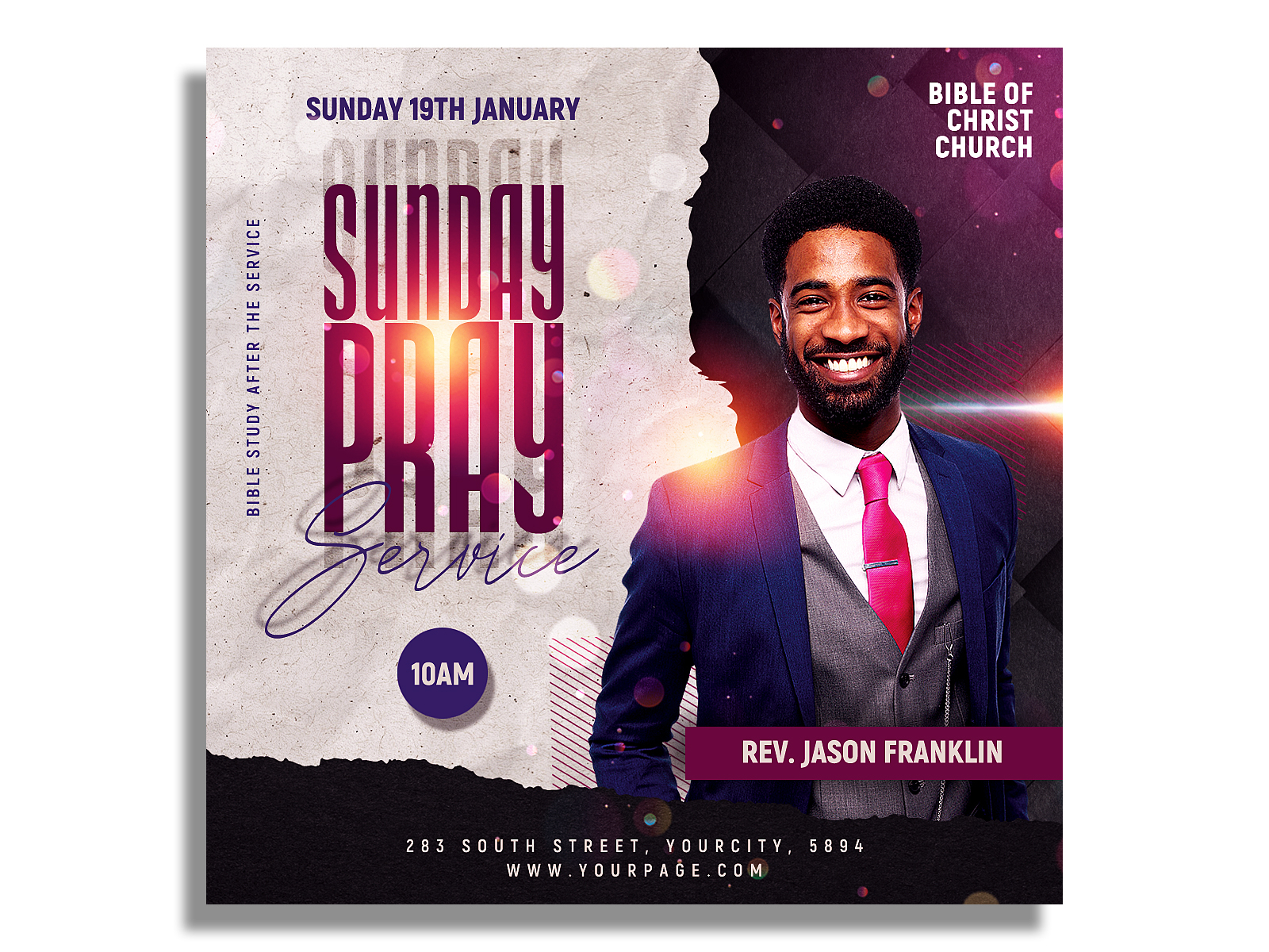 Church Flyer Template by Hotpin on Dribbble