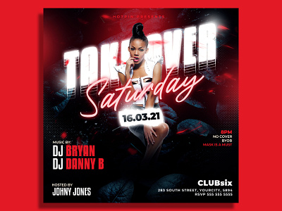 Night Club Flyer Template by Hotpin on Dribbble