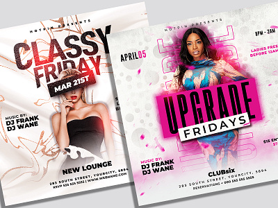 Night Club Flyer Template Bundle event flyer fashion friday night girl girls night out invitation ladies ladies night luxury music night club nightclub party party flyer psd seductive sexy weekend event