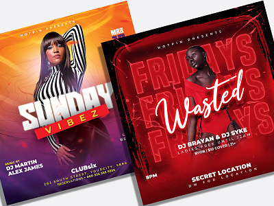 Night Club Flyer Template Bundle