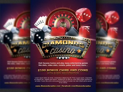 Casino Magazine Ad Flyer Template 7