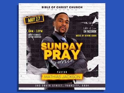 Church Flyer Template church church conference cross easter easter flyer event flyer faith god heaven holiday instagram invitation jesus pastor photoshop praise print