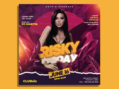 Summer Night Club Flyer Template event flyer fashion friday night girl girls night out invitation ladies ladies night luxury music night club nightclub party party flyer psd seductive sexy summer summer flyer