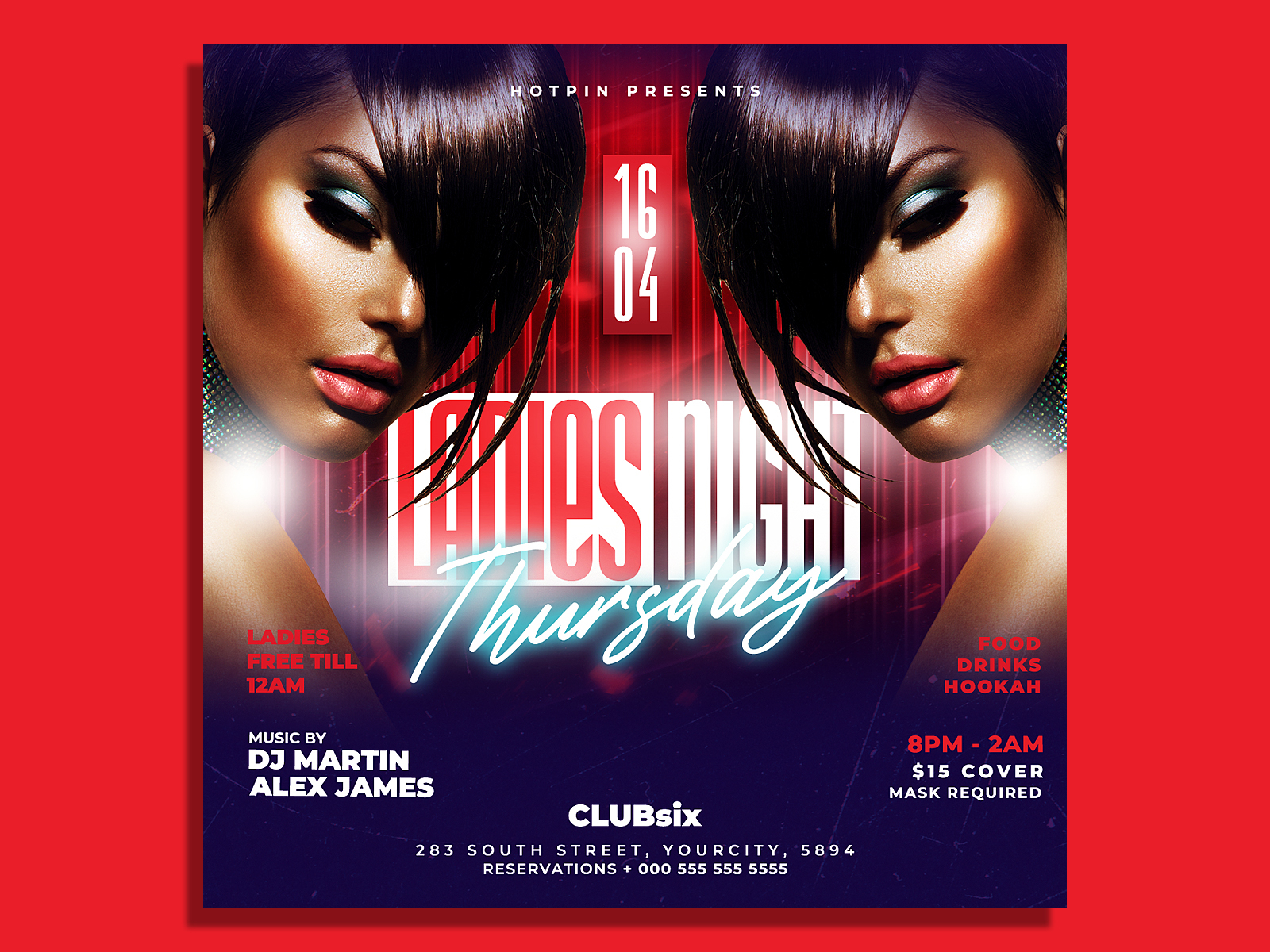 Night Club Party Flyer Template by Hotpin on Dribbble