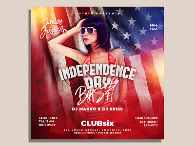 Independence Day Flyer Template poster