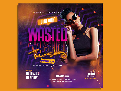 Night Club Flyer Template summer flyer