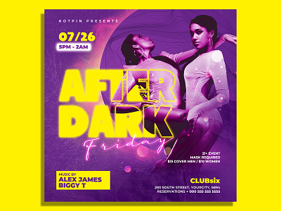 Night Club Flyer Template vip lounge