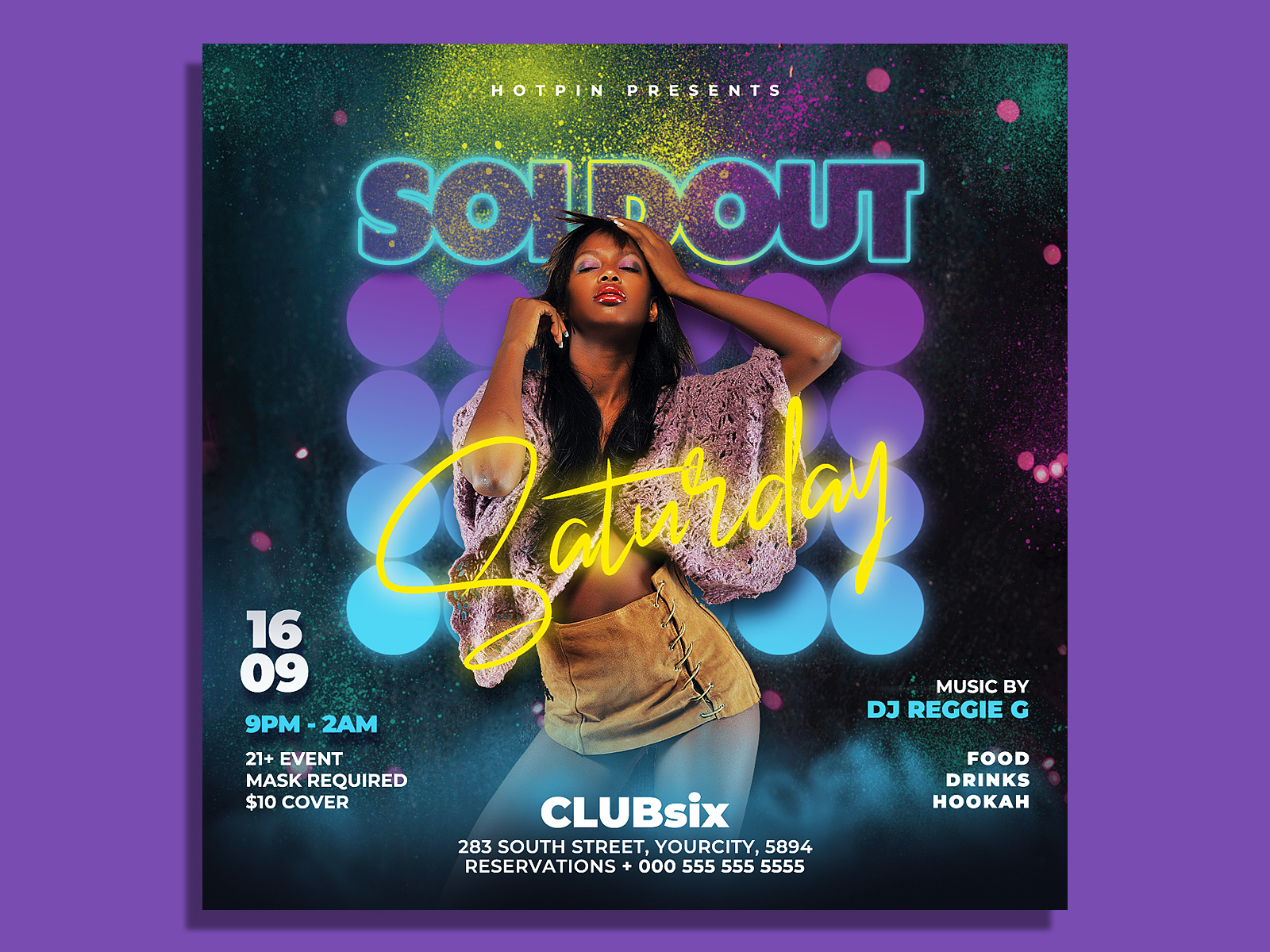 Night Club Flyer Template by Hotpin on Dribbble