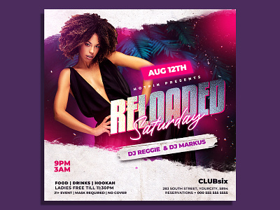 Night Club Party Flyer Template summer flyer