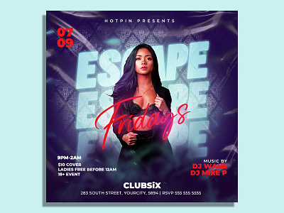 Night Club Flyer Template summer flyer