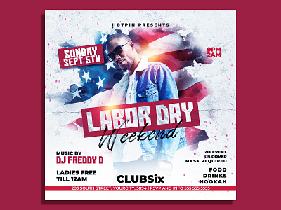 Labor Day Flyer Template weekend