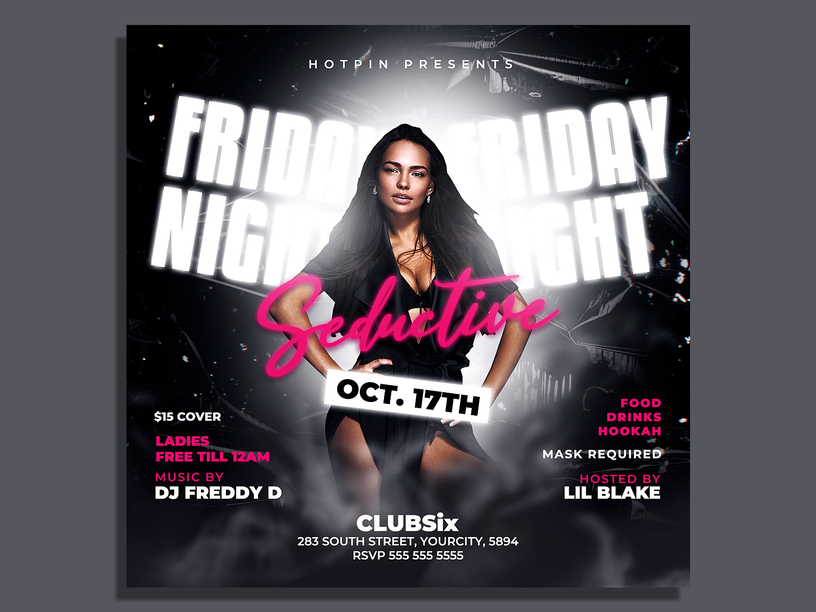 Night Club Flyer Template by Hotpin on Dribbble