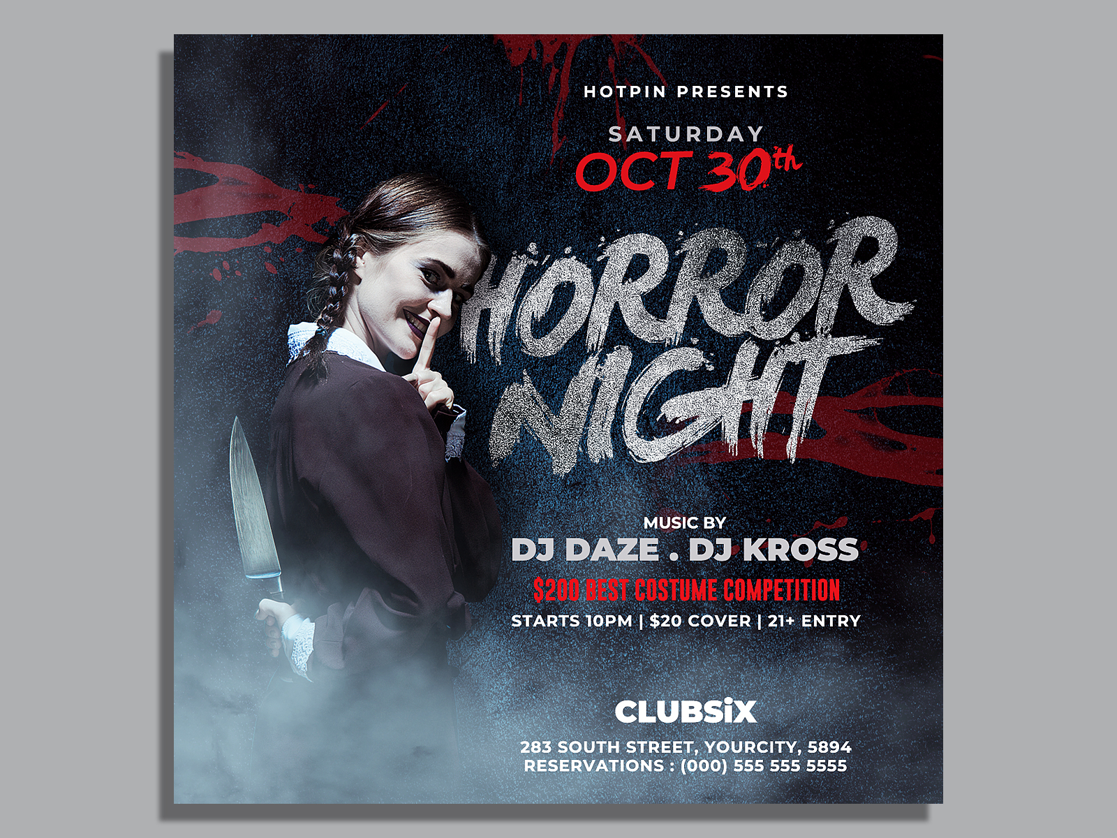 Halloween Flyer Template by Hotpin on Dribbble