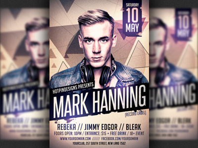 Minimal Dj Party Flyer Template