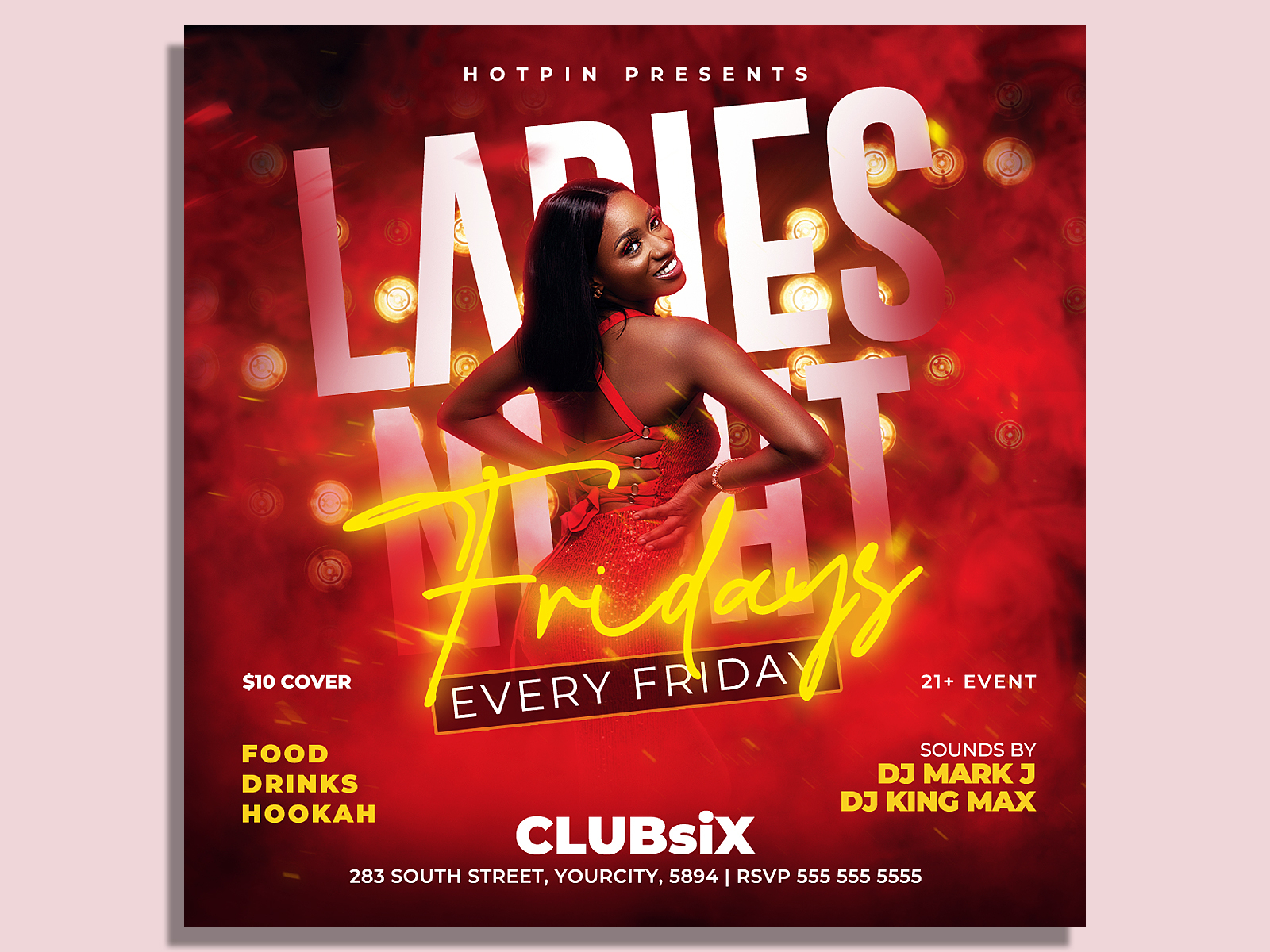 Ladies Night Flyer Template by Hotpin on Dribbble