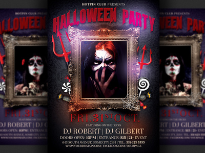 Halloween Party Flyer Template 31 october design editable event flyer template glamour halloween halloween flyer halloween party mask psd scary