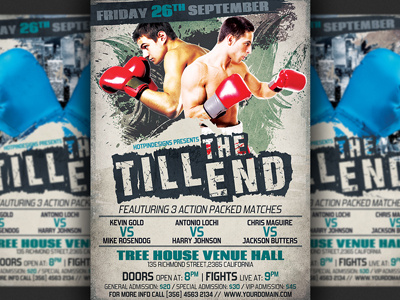 Boxing Flyer Template advertising boxing boxing gym boxing match boxing night boxing tournament championship mma modern promotion ufc ufc party
