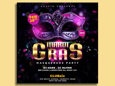 Mardi Gras Flyer Template