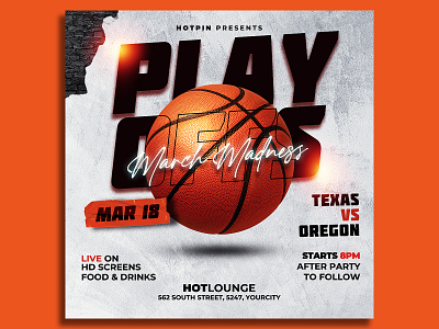 Basketball Flyer Template print