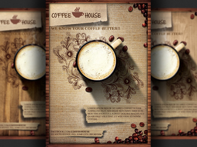 Coffee Shop Promotion Flyer Template