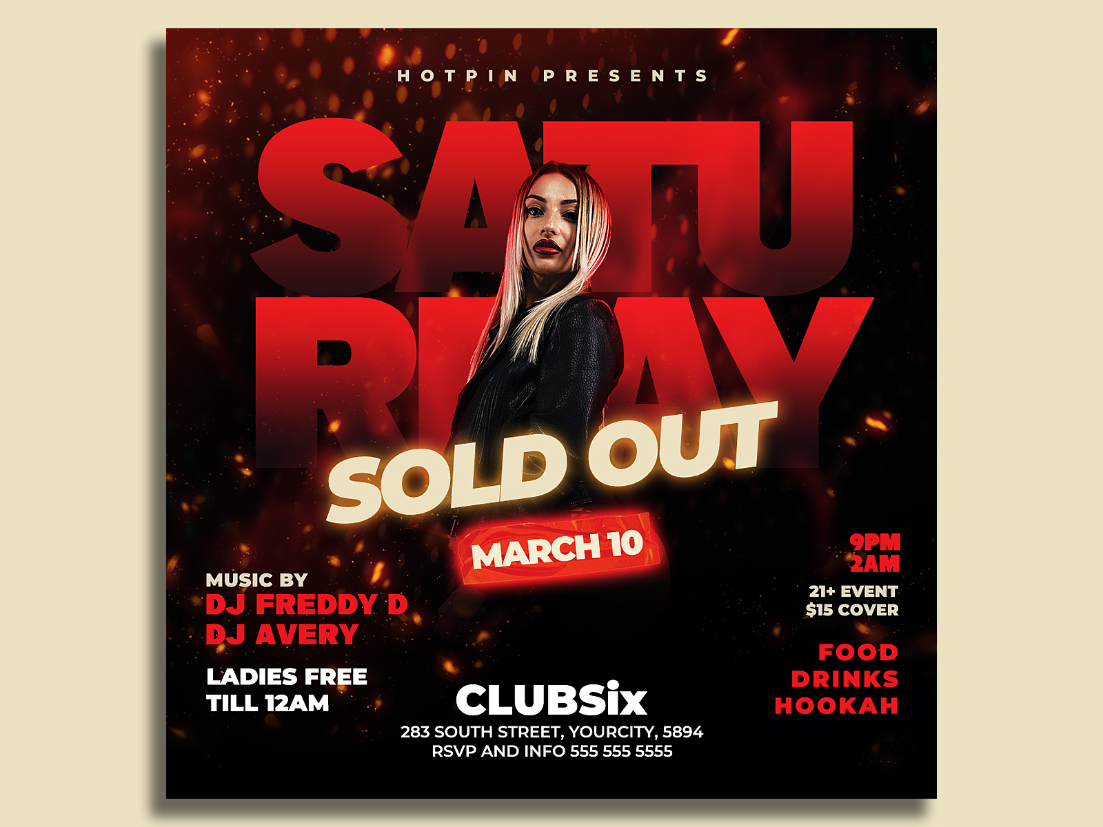 Night Club Flyer Template by Hotpin on Dribbble